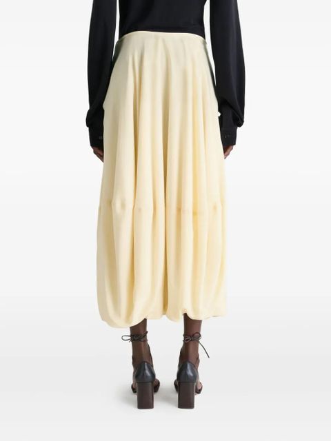 LEMAIRE balloon midi skirt - Yellow