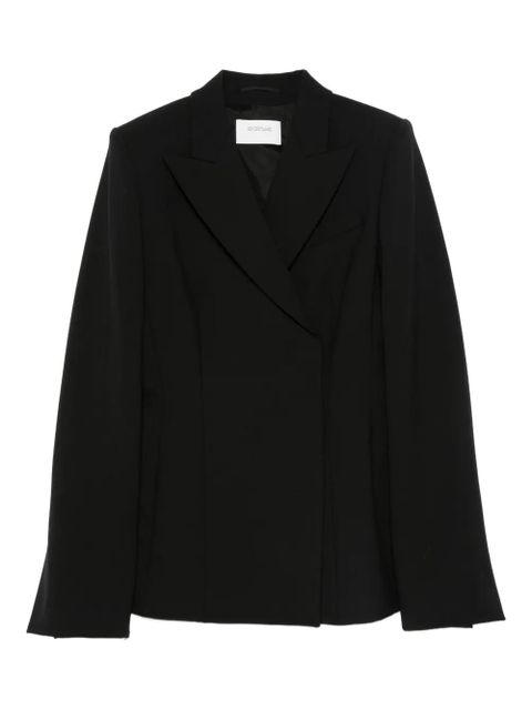 Sportmax peak-lapels wool-blend blazer - Black - zdjęcie produktu nr 1