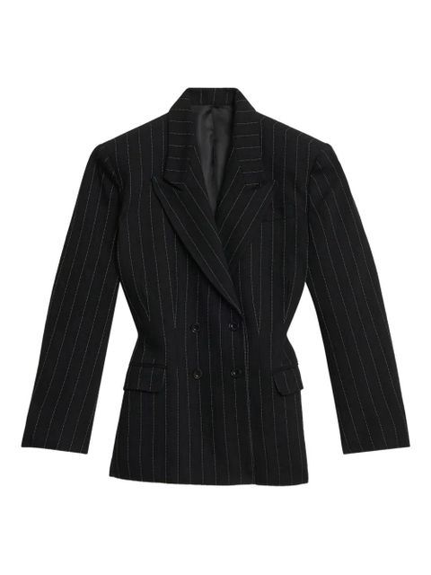 ISABEL MARANT pinstripe-pattern double-breasted blazer - Black - zdjęcie produktu nr 1