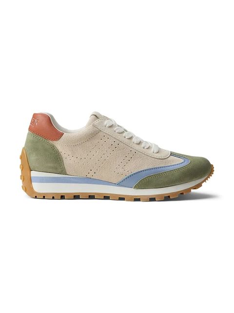 Lauren Ralph Lauren Dani Perf sneakersy damskie zamszowe - zdjęcie produktu nr 1