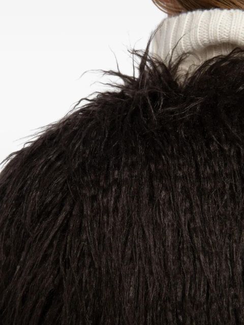 Zadig&Voltaire shaggy faux-fur coat - Brown