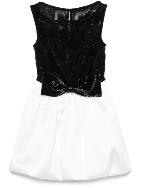 Self-Portrait tulle mini dress - Black - zdjęcie produktu nr 1