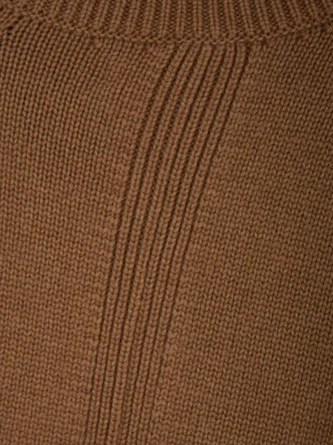 Jil Sander asymmetric wool sweater - Brown - zdjęcie produktu nr 2