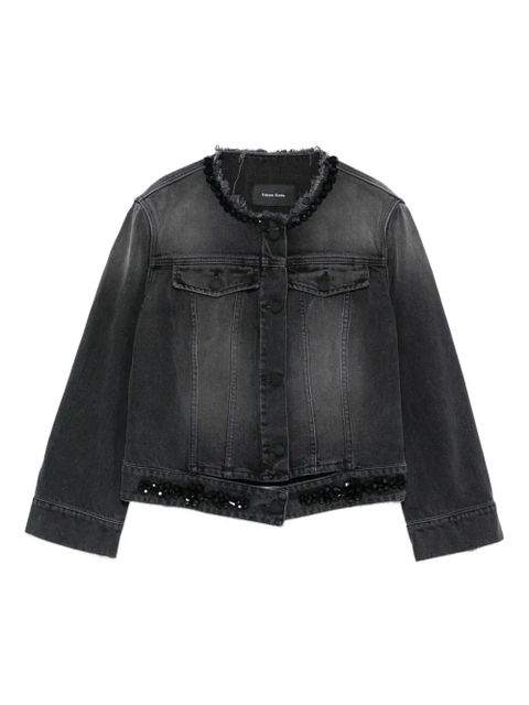 Simone Rocha distressed beaded jacket - Black - zdjęcie produktu nr 1