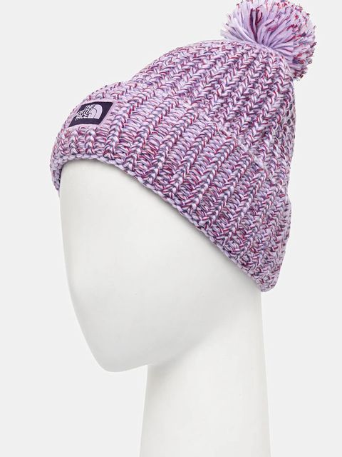 The North Face czapka Cozy Chunky Cabin Beanie kolor różowy NF0A887WFH81 - zdjęcie produktu nr 2