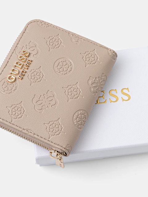 Guess portfel PHOEBE damski kolor beżowy SWPD96 65137