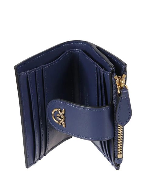 PINKO Love Birds leather wallet - Blue