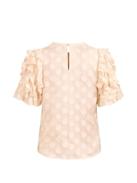 Ulla Johnson Opal ruffled polka-dot blouse - Pink - zdjęcie produktu nr 2