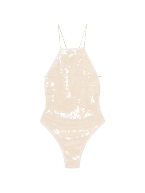 Oséree sequin embellished swimsuit - Neutrals - zdjęcie produktu nr 1