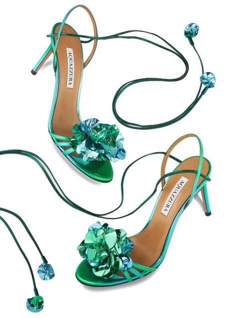 Aquazzura 85mm Summer Sun sandals - Green