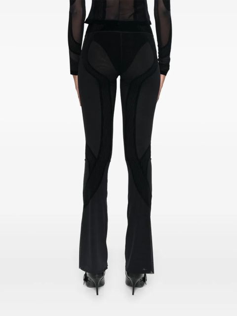 MISBHV flocked flared trousers - Black - zdjęcie produktu nr 2