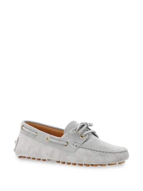 Tod's suede driving loafers - Grey