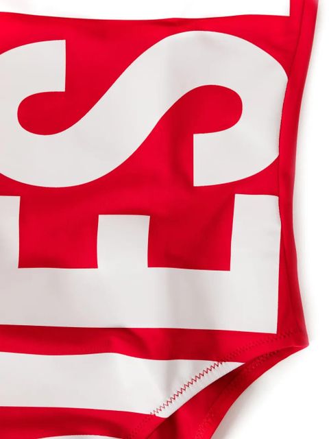 Diesel logo-print swimsuit - Red