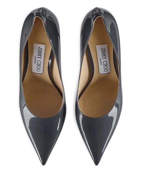 Jimmy Choo 85mm Love pointed-toe pumps - Grey