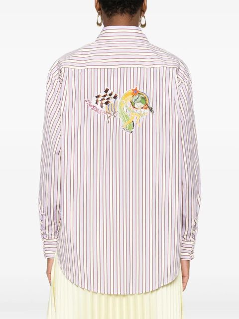 ALEMAIS Lucky Pace embellished shirt - Purple