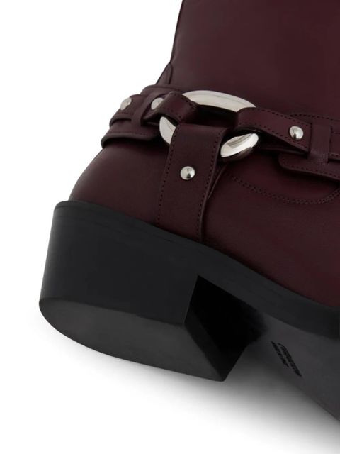 Rabanne XL Link biker boots - Red