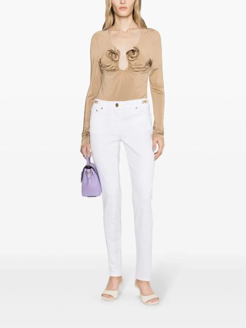 Versace Medusa-plaque skinny jeans - White - zdjęcie produktu nr 2