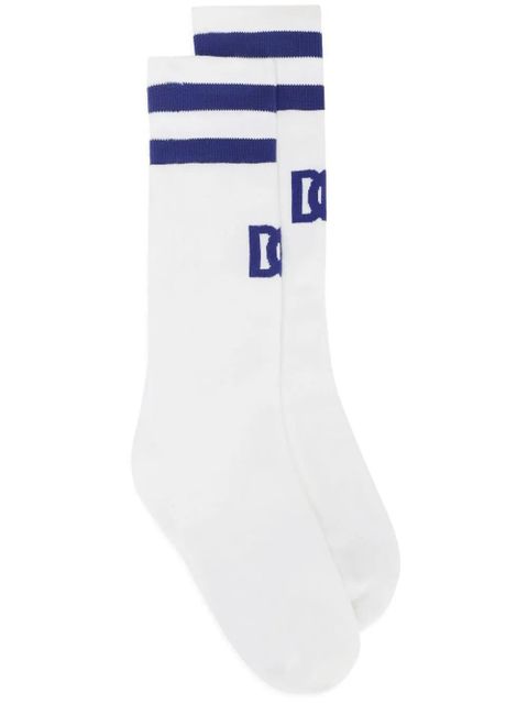 Dolce & Gabbana DG-logo jacquard socks - White - zdjęcie produktu nr 1