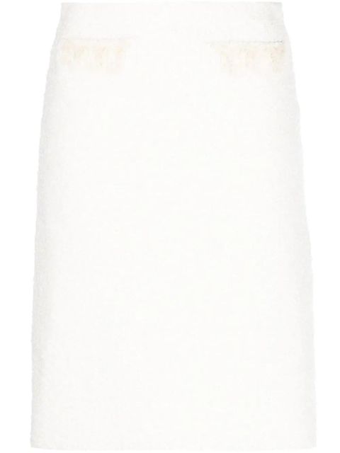 Lanvin high-waisted straight skirt - White - zdjęcie produktu nr 1