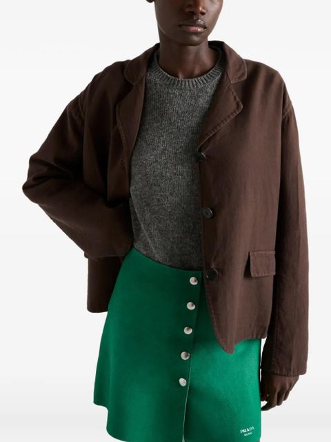 Prada suede mini skirt - Green
