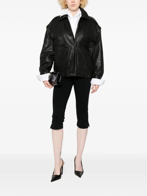 Saint Laurent leather jacket - Black - zdjęcie produktu nr 2