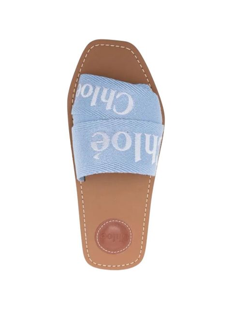 Chloé woody slides - Blue
