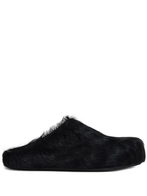 Marni Fussbet Sabot calf-hair slippers - Black - zdjęcie produktu nr 1