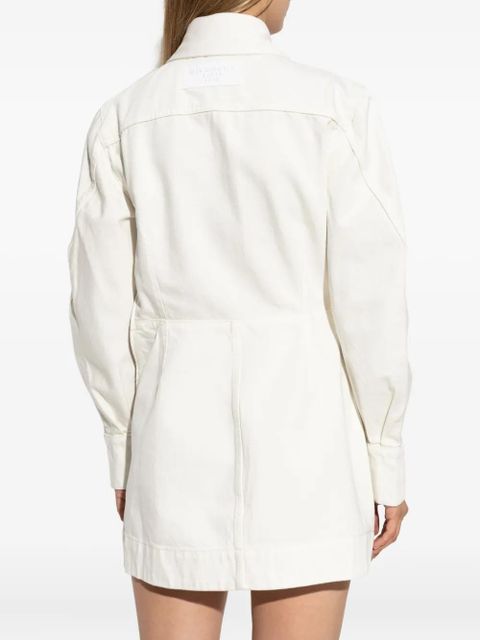 Givenchy button-fastening mini dress - White