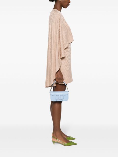 Valentino Garavani Locò leather shoulder bag - Blue