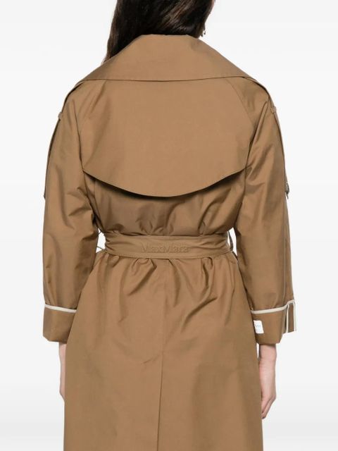 Max Mara notched-lapel belted coat - Brown