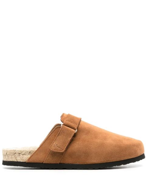 Manebi Hamptons leather flat mules - Brown - zdjęcie produktu nr 1