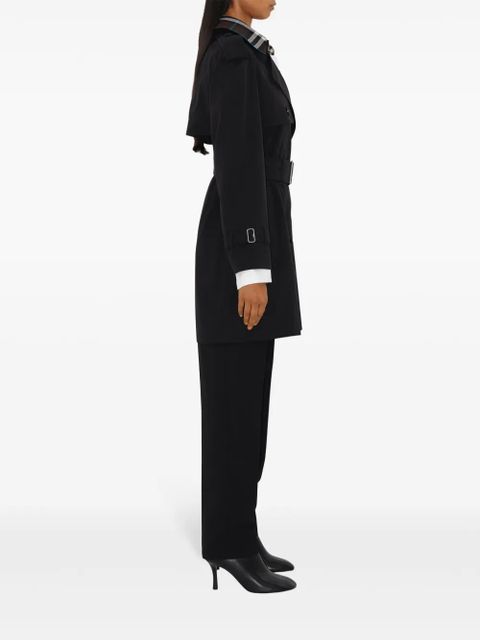 Burberry detachable-collar trench coat - Black