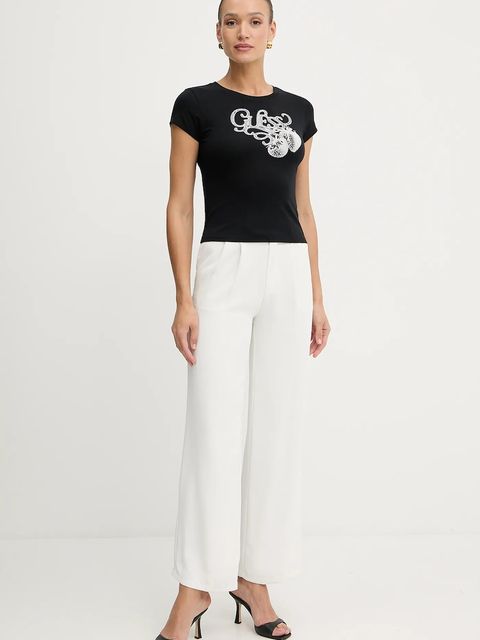 Guess t-shirt damski kolor czarny W5YI29 K49A1 - zdjęcie produktu nr 2