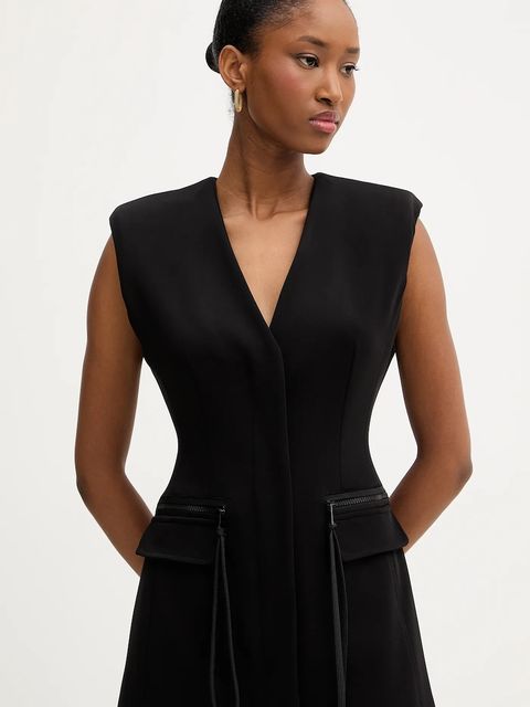 Pinko kamizelka kolor czarny jednorzędowa 106070 A04I - zdjęcie produktu nr 1