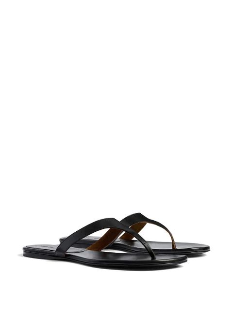 KHAITE round toe flat sandals - Black - zdjęcie produktu nr 2