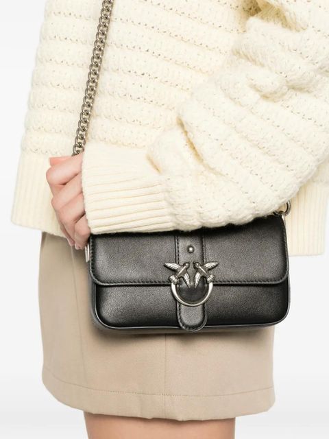 PINKO Love One birds cross body bag - Black - zdjęcie produktu nr 1