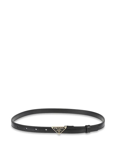 Prada Saffiano logo plaque belt - Black - zdjęcie produktu nr 1