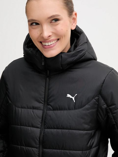 Puma kurtka kolor czarny zimowa 685231