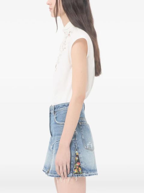 Valentino Garavani embroidered poplin shirt - White