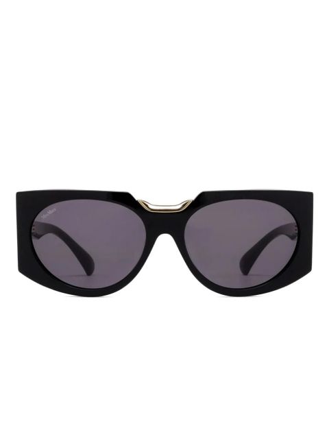 Max Mara Eyewear oval-frame sunglasses - Black - zdjęcie produktu nr 1