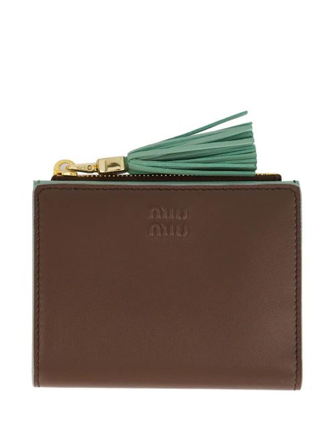 Miu Miu logo-embossed wallet - Brown - zdjęcie produktu nr 1