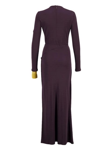 FENDI draped crepe dress - Purple