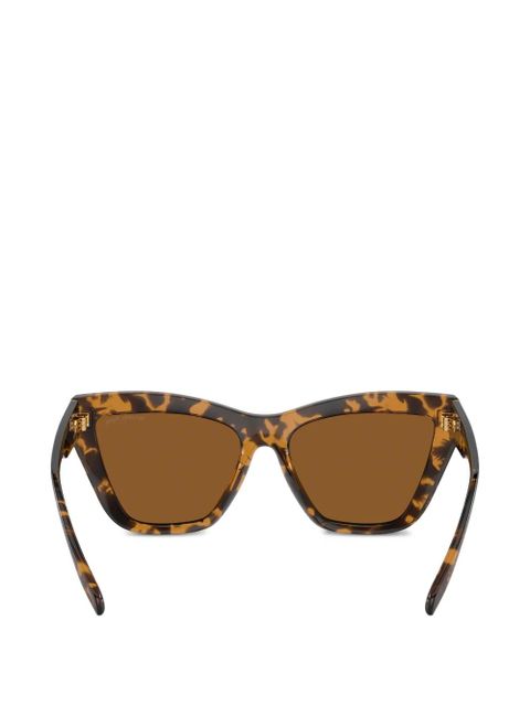 Michael Kors geometric-frame sunglasses - Brown