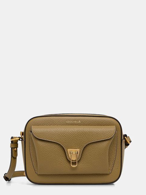 Coccinelle torebka skórzana kolor zielony E1 MF6 15 02 01 - zdjęcie produktu nr 1