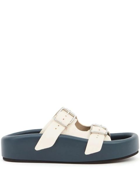 MM6 Maison Margiela padded leather sandals - White - zdjęcie produktu nr 1