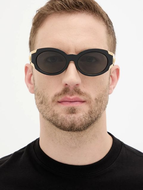 Versace okulary przeciwsłoneczne damskie kolor czarny 0VE4503U