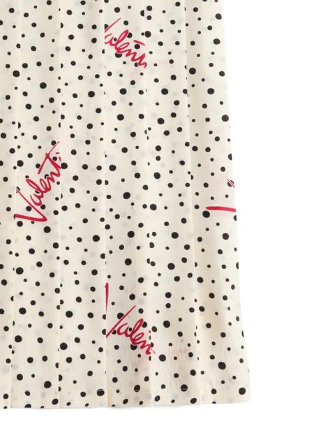 Valentino Garavani Plusdepois bubble print crepe de chine skirt - Neutrals