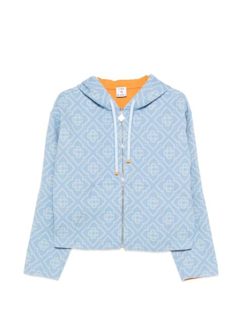 Casablanca monogram hooded jacket - Blue - zdjęcie produktu nr 1
