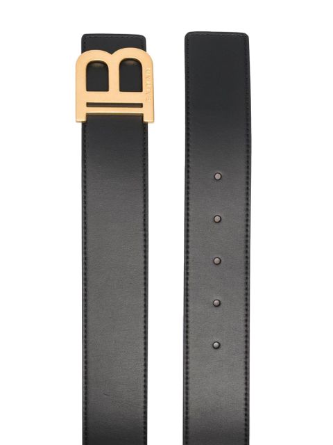 Balmain logo-plaque leather belt - Black - zdjęcie produktu nr 2