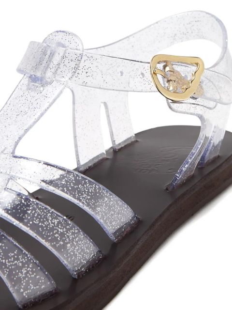Ancient Greek Sandals glitter-embellished jelly sandals - White